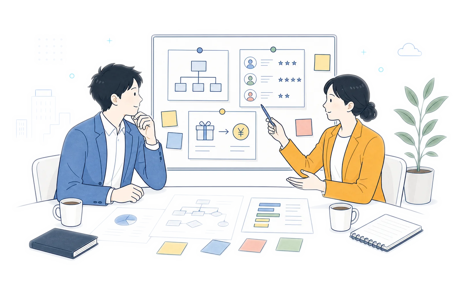 人事制度設計・構築を表すイラスト